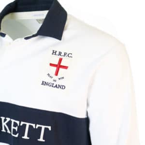 kalv Awaken tro på Hackett England Rugby Shirt White | Menswear Online