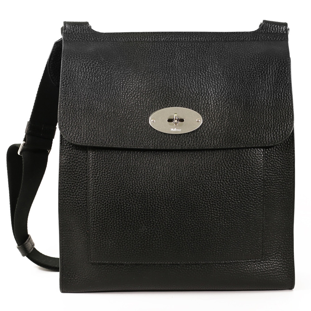 Mulberry Large Antony Messenger Bag - Black | Menswear Online