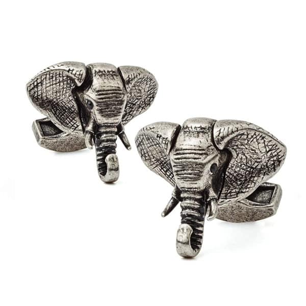 elephant cufflinks