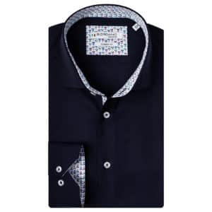 Giordano Baggio LS cutaway modern fit shirt navy