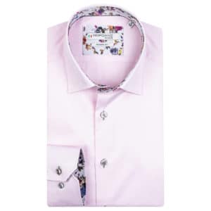Giordano Brighton LS Under Modern Fit pink shirt