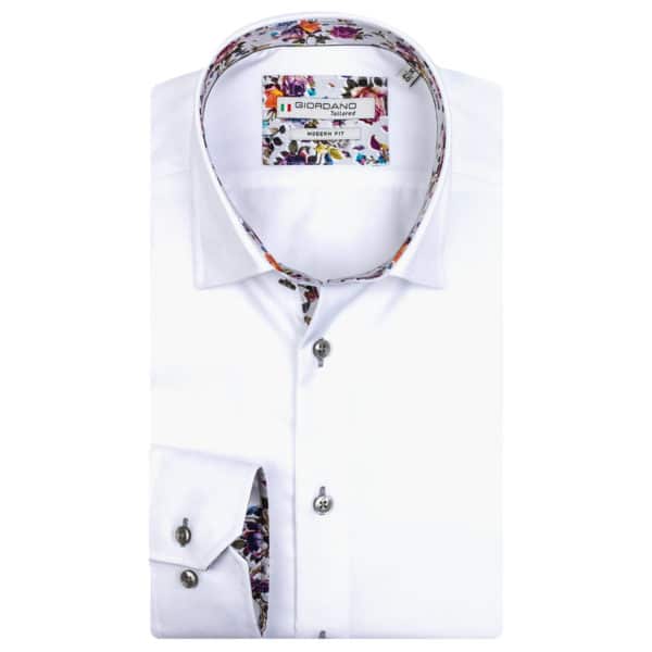 Giordano Brighton LS Under Modern Fit white shirt