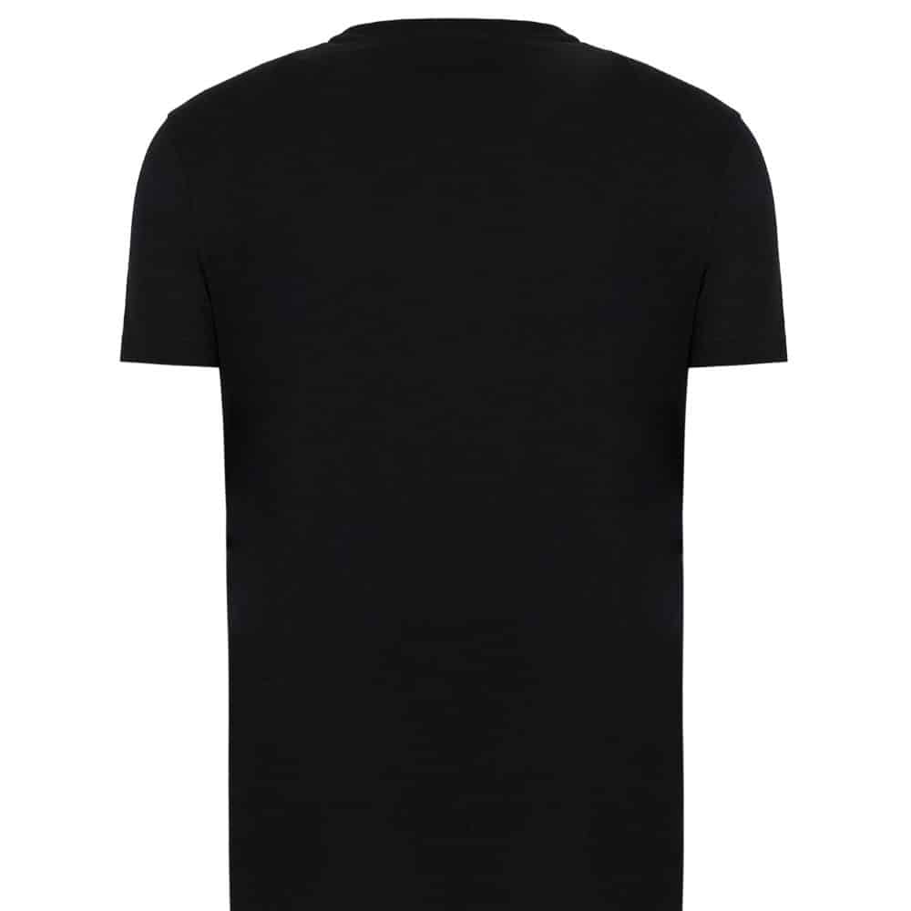 Emporio Armani Pima Cotton T-shirt With Oversized Eagle | Menswear Online