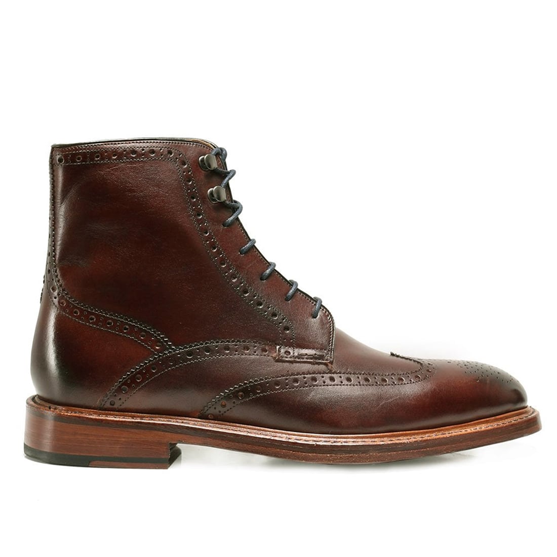 OLIVER SWEENEY Leather Carnforth Brogue Boots | Menswear Online