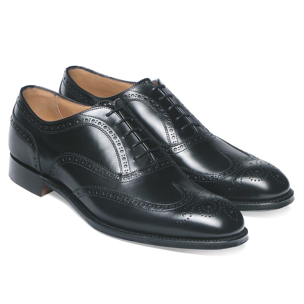 cheaney arthur iii oxford brogue in black calf leather p8 1110 image