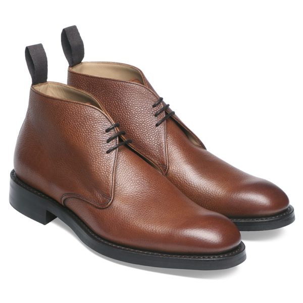 cheaney jackie iii r chukka boot in mahogany grain leather p100 1627 image