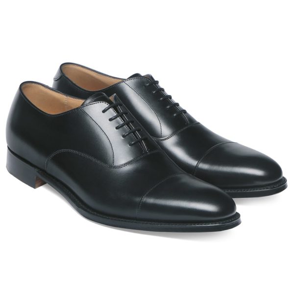 cheaney lime classic oxford in black calf leather leather sole p34 1274 image