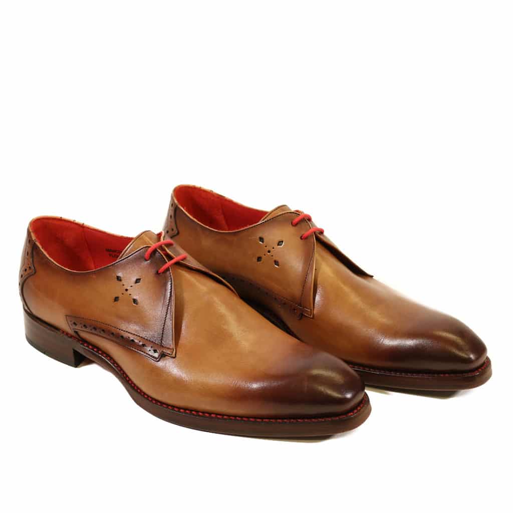 side JEFFERY WEST FLOYD MANCHA Mahogany SHADOW DERBY SHOES