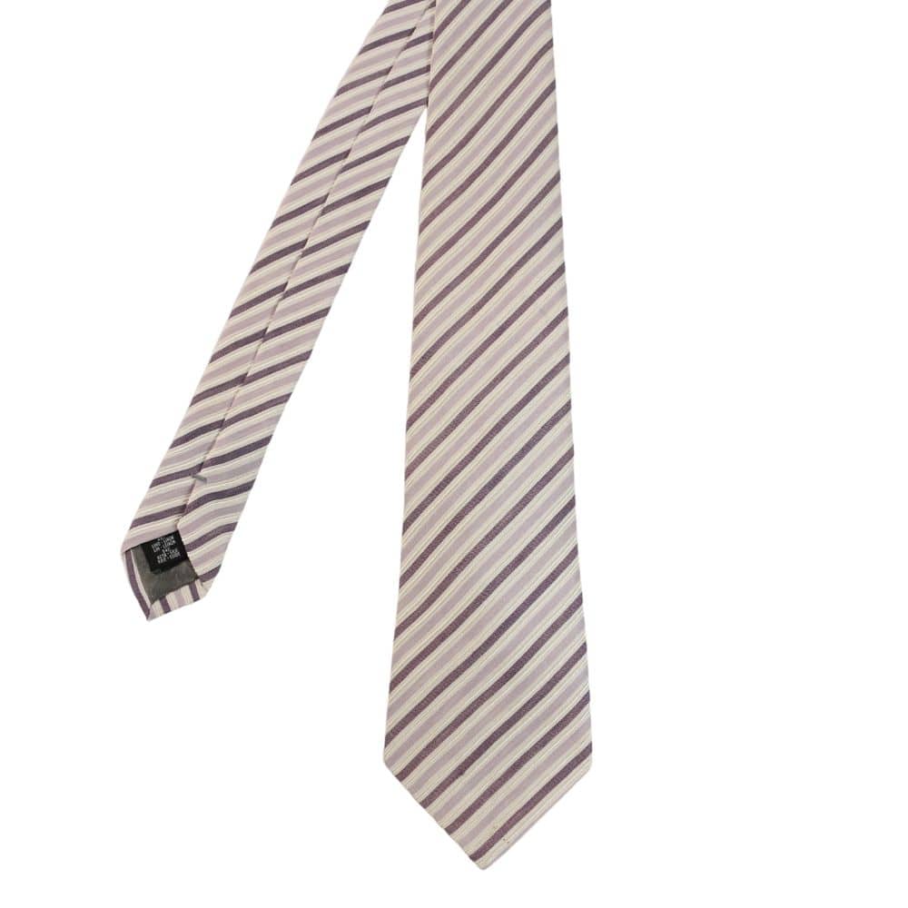 Armani Collezioni Digonal Stripes Lilac ties