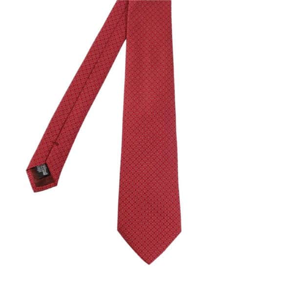 Armani Collezioni Square Knit with Dots Tie red main