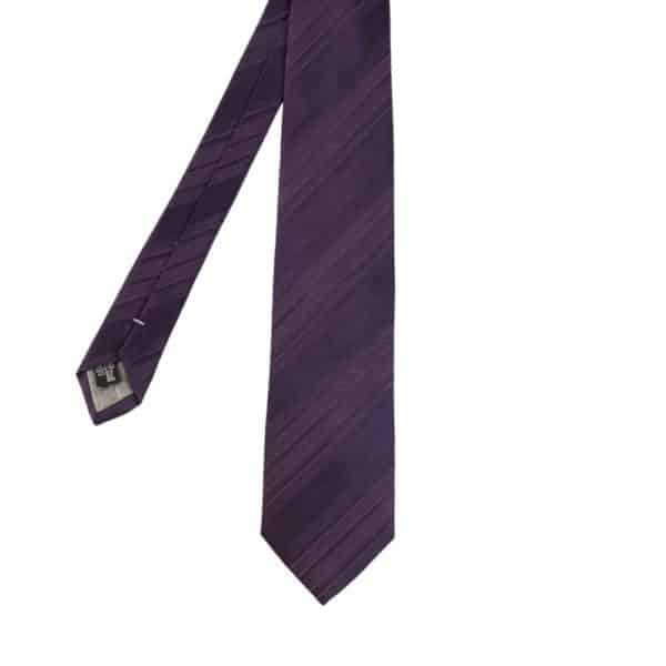Armani Collezioni regimental tonal stripe tie purple main