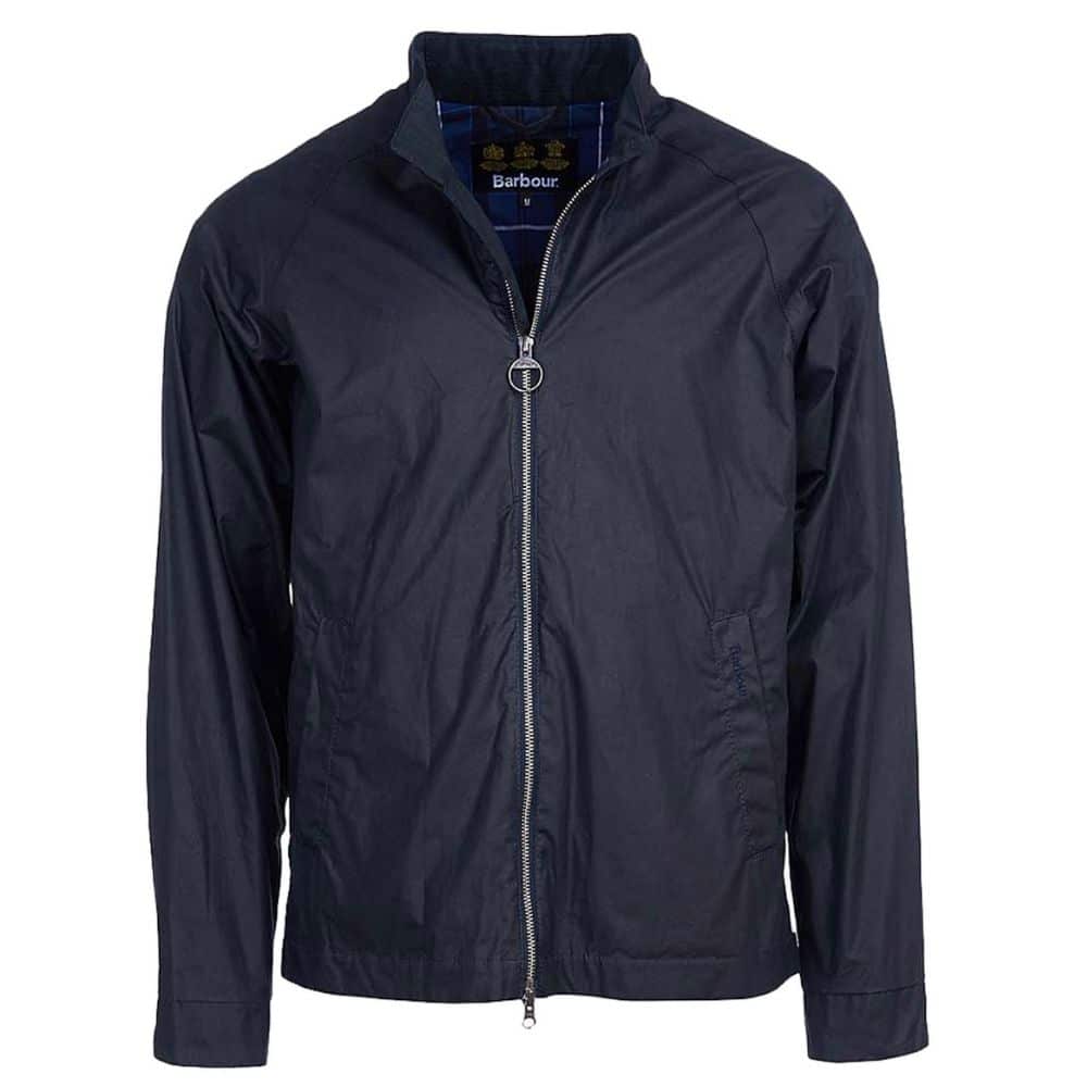 Barbour Ender Wax Navy Front 1