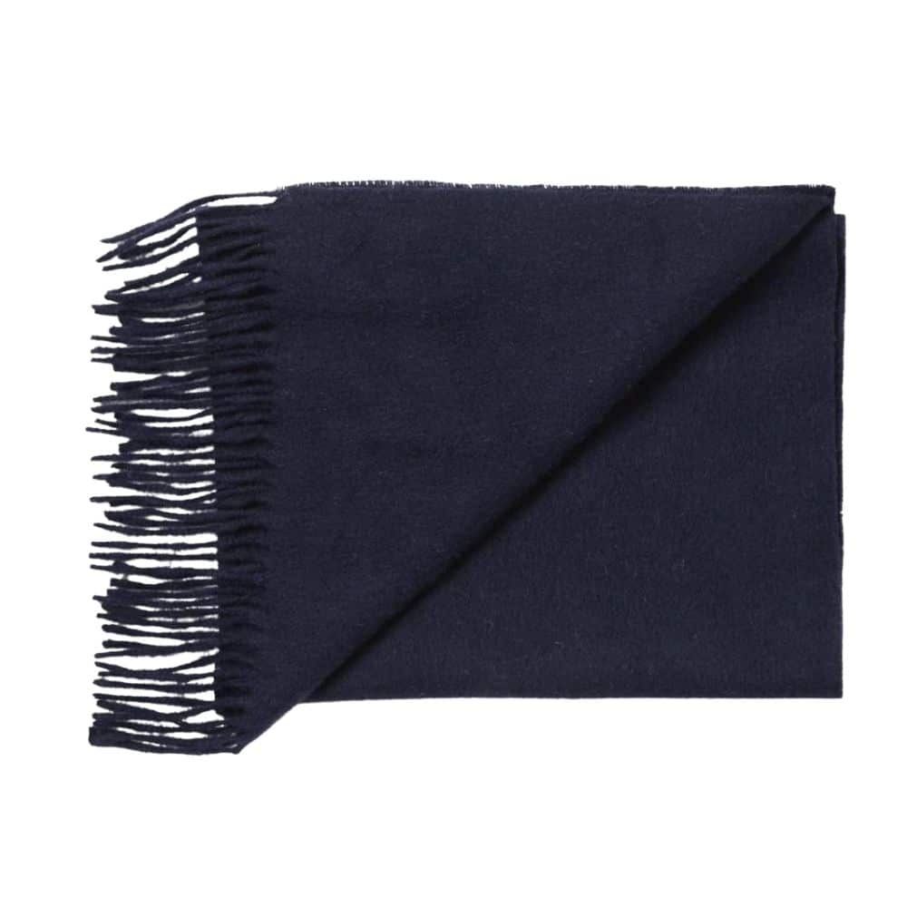 Barbour Navy Scarf Folded