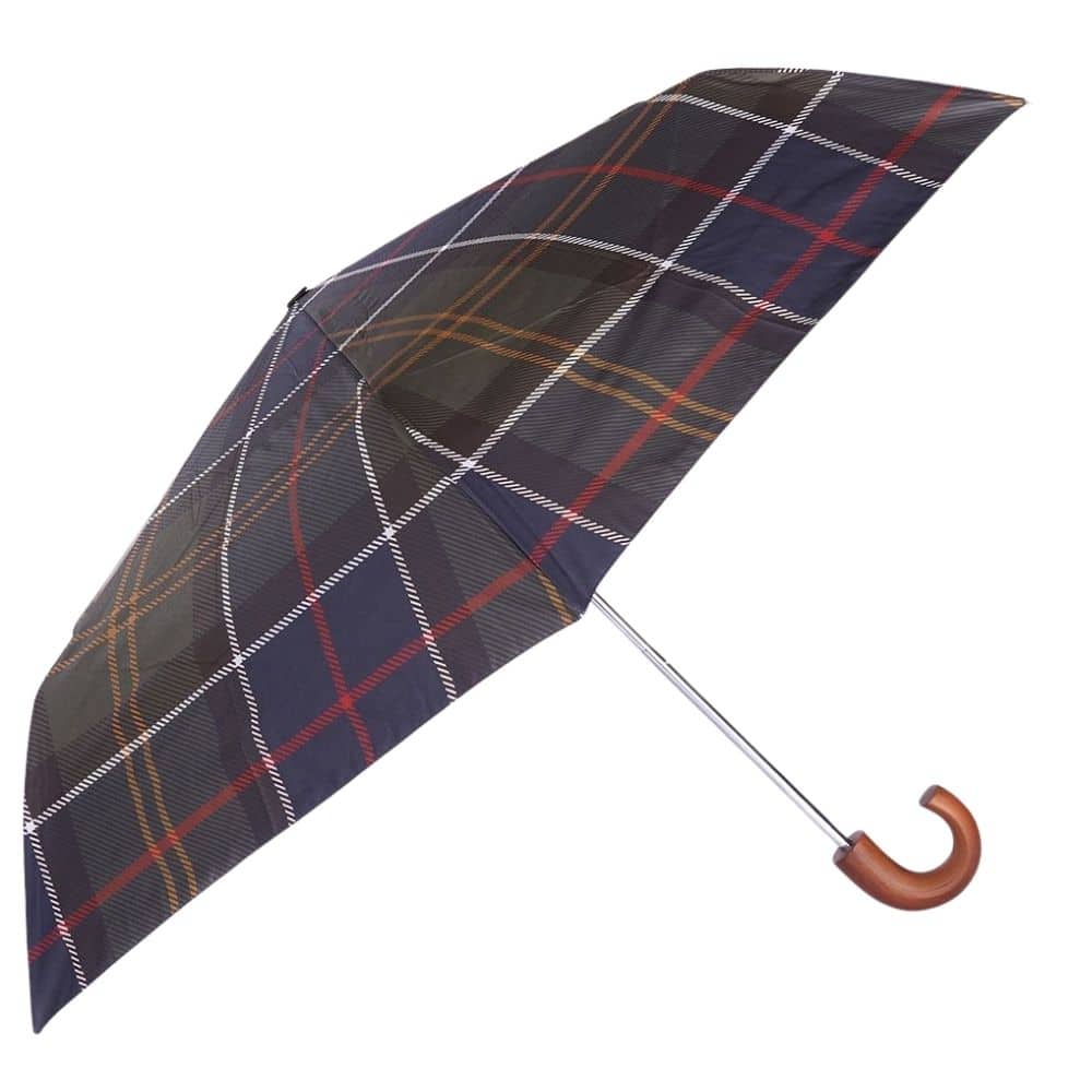 Barbour Tartan Umbrella Open
