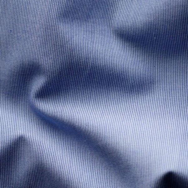 Blue hairline striped shirt – navy details fabric