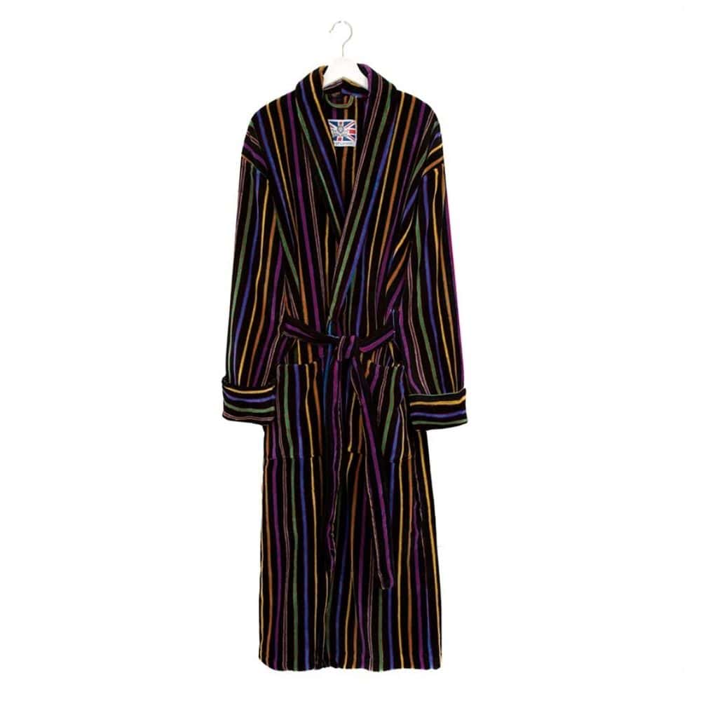 Brown Of London Signature Stripe Dressing Gown | Menswear Online