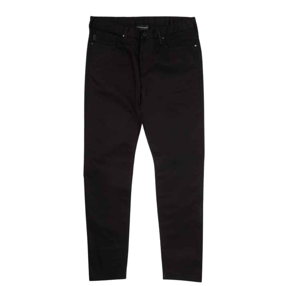 EMPORIO ARMANI J06 SLIM FIT BLACK JEANS | Menswear Online