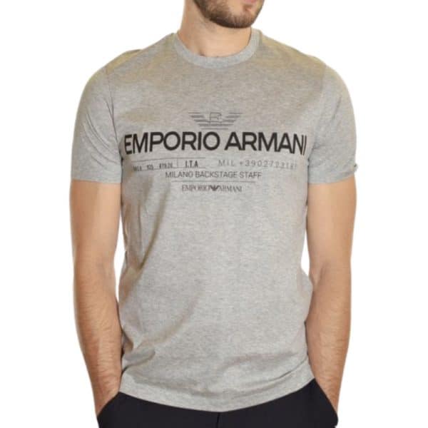 EMPORIO ARMANI LOGO WHITE T SHIRT 1