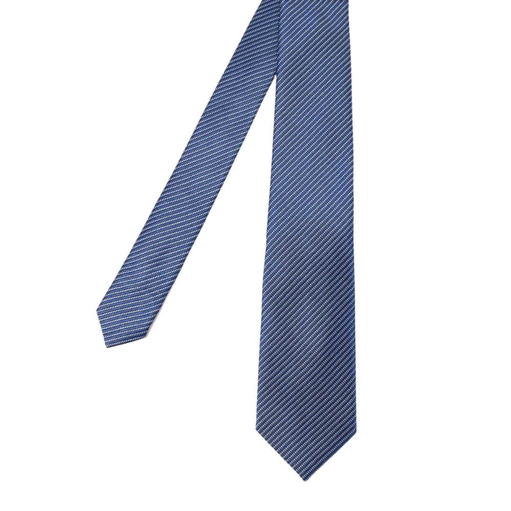 Emporio Armani microstripe blue tie main