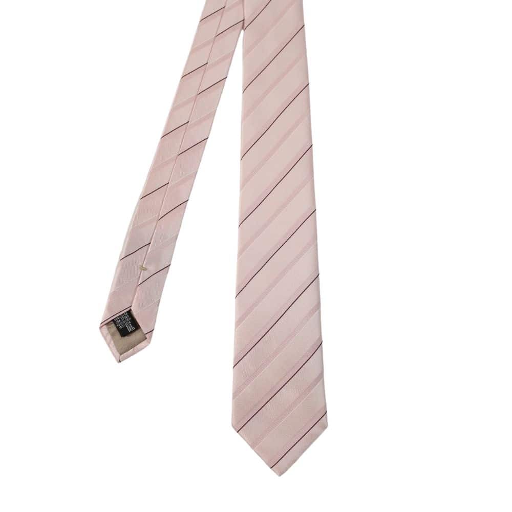 Emporio Armani pink stripe tie main