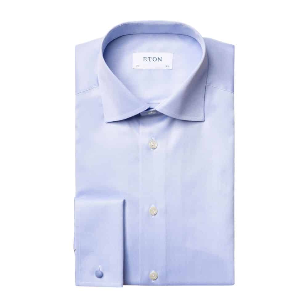 Eton shirt light blue shirt french cuff