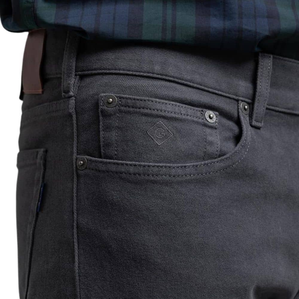 Gant Grey Regular Fit Soft Twill Jeans 