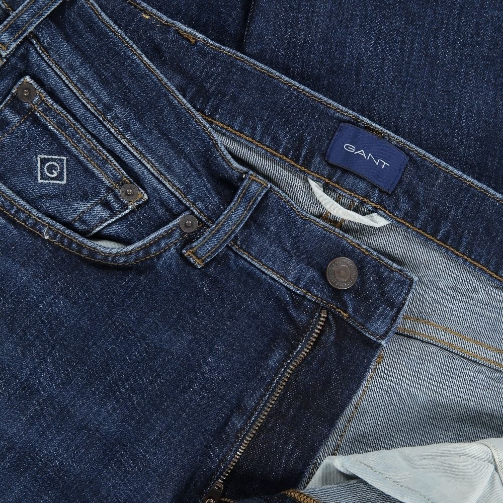 Overjas Goederen Sandy gant regular straight jeans dark blue for Sale - OFF 68%