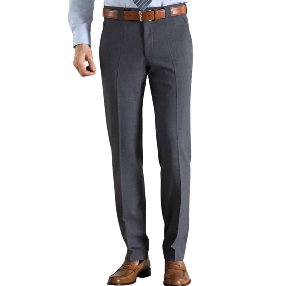 Meyer Roma Grey Wool Chinos 1