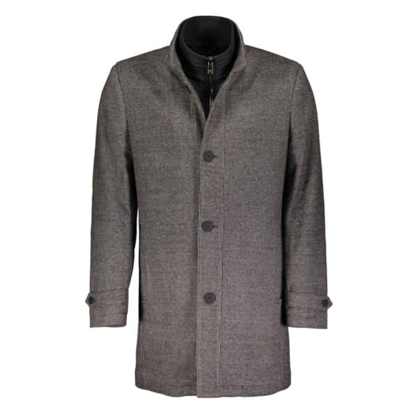 ROY ROBSON MANTEL FINE STRUCTURED GREY OVERCOAT