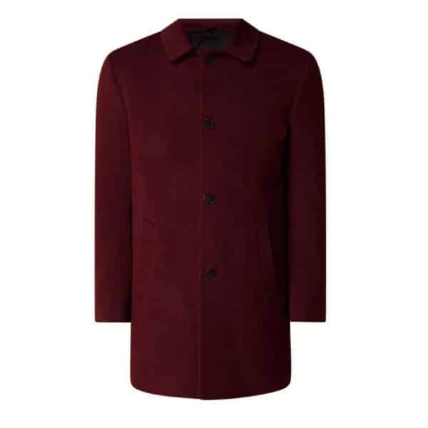 Roy Robson cashmere coat burgundy front2