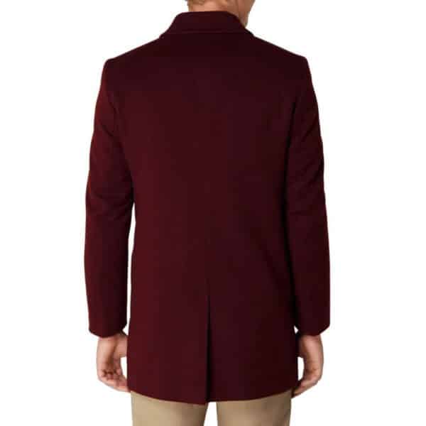 Roy Robson coat burgundy back1