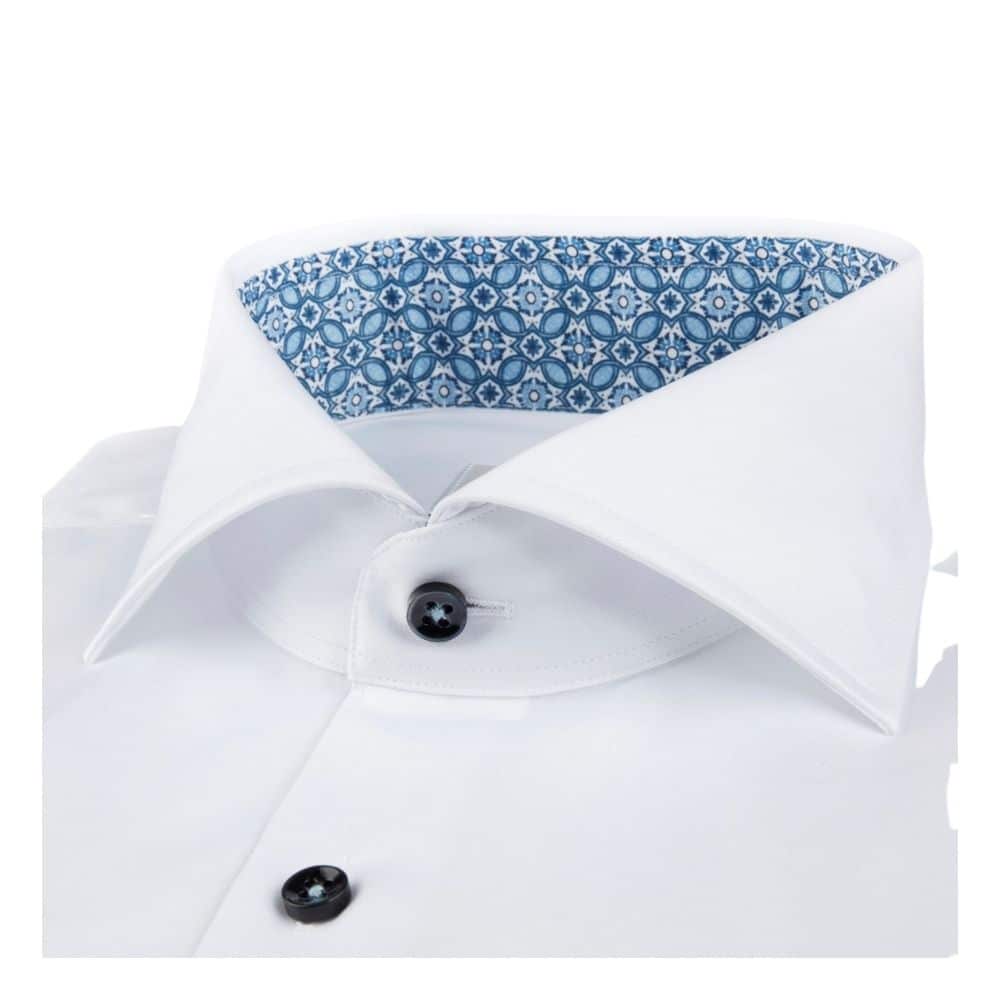 Stenstroms White Shirt With Contrasting Collar | Menswear Online