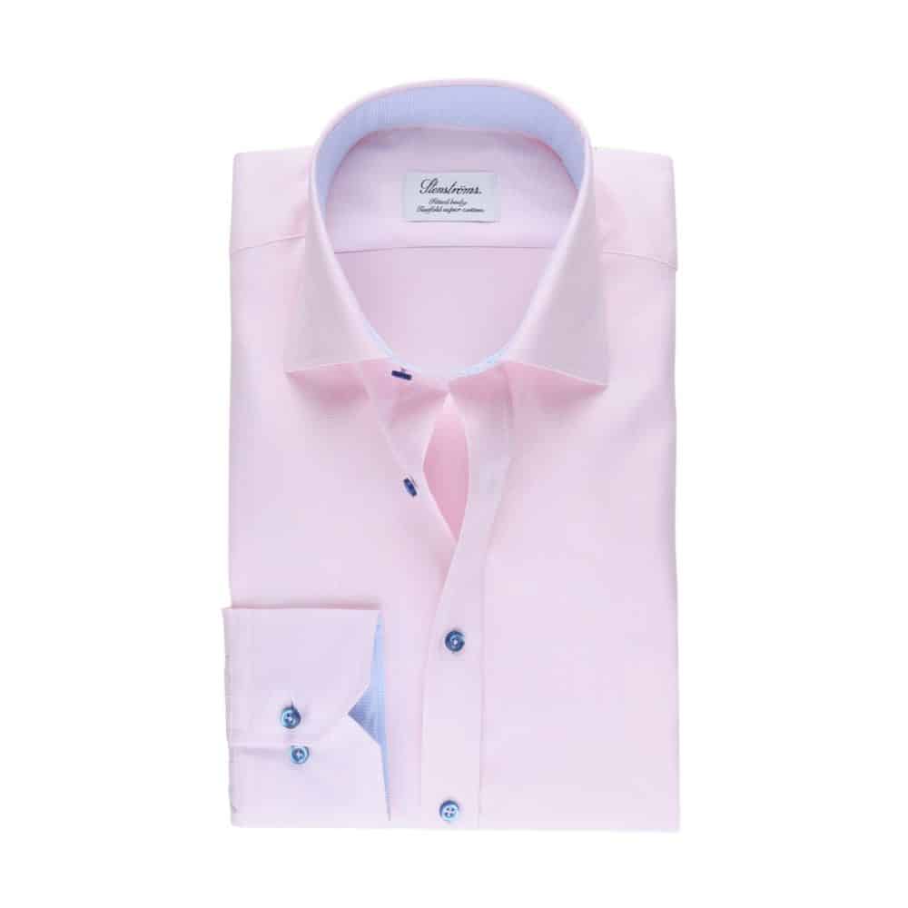 Stenstroms Micro Patterned Pink Shirt | Menswear Online