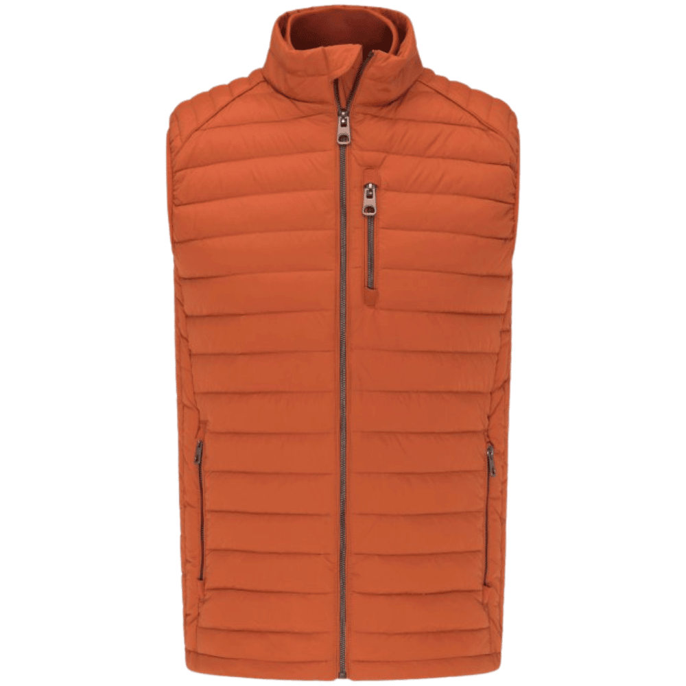 Fynch-hatton Orange Lightweight Downtouch Vest | Menswear Online