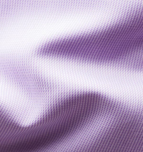 eton shirt royal twill ligh purple fabric