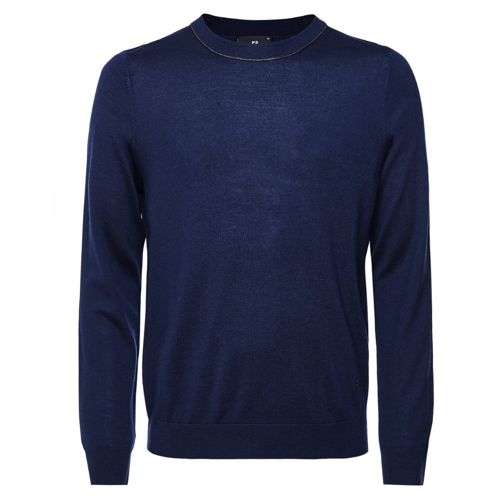 paul smith navy crew neck pullover pullover