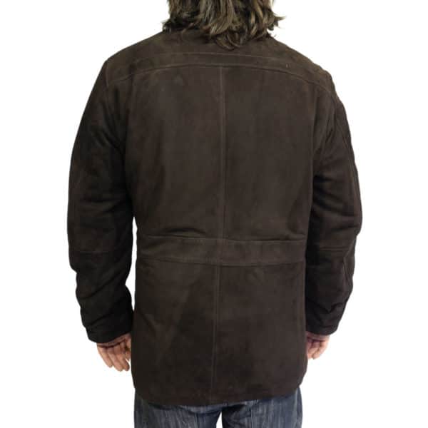 Arma jacket suede brown back