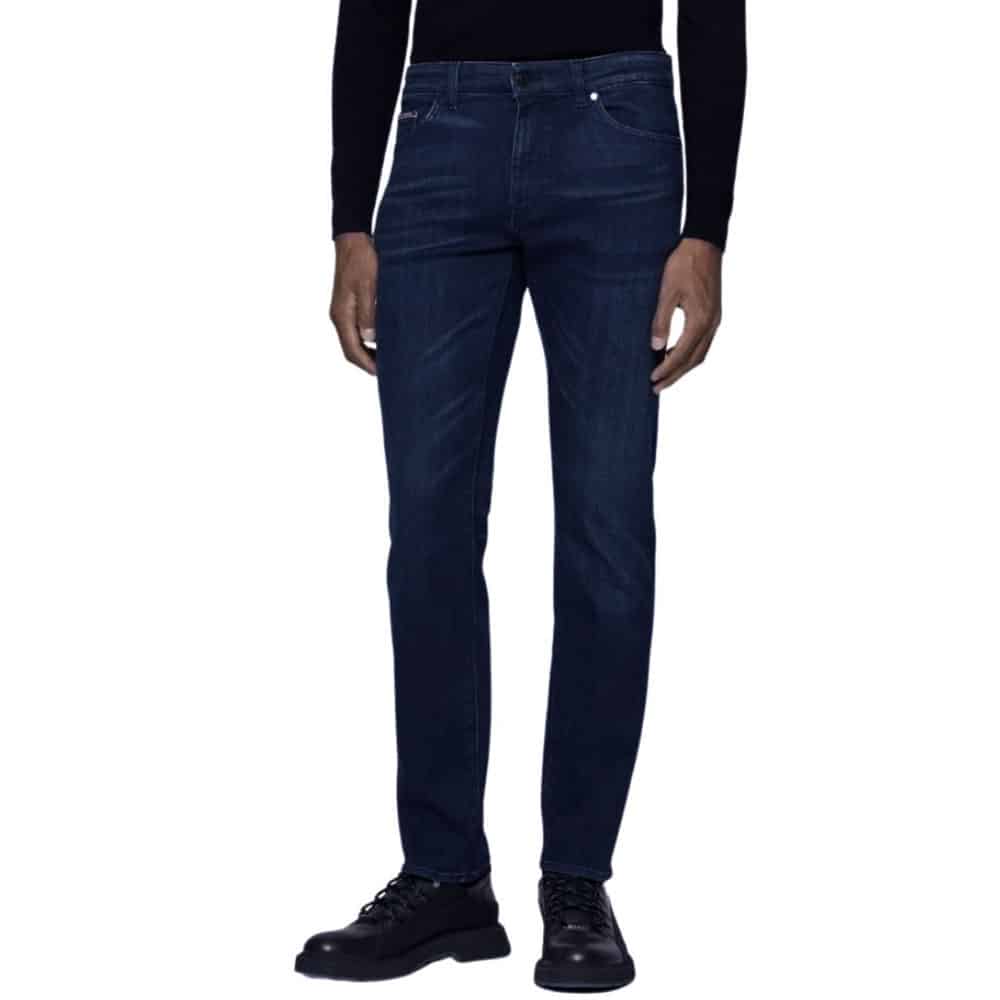 BOSS CASHMERE TAILORED JEAN MID WASH front