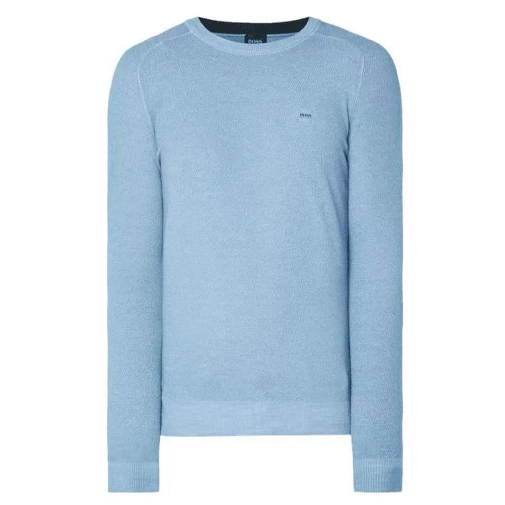 BOSS CREW NECK BLUE sweatshirt