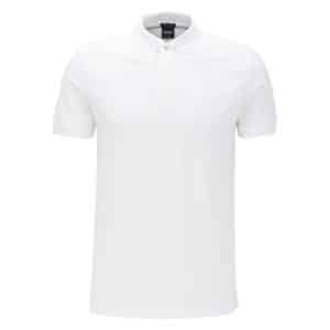BOSS PIMA COTTON WHITE POLO SHIRT 