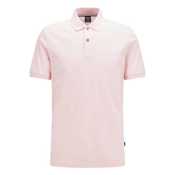 BOSS Pallas Pink Polo Front