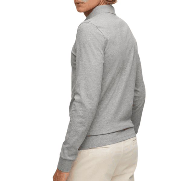 BOSS Passerby Grey LS Polo Side