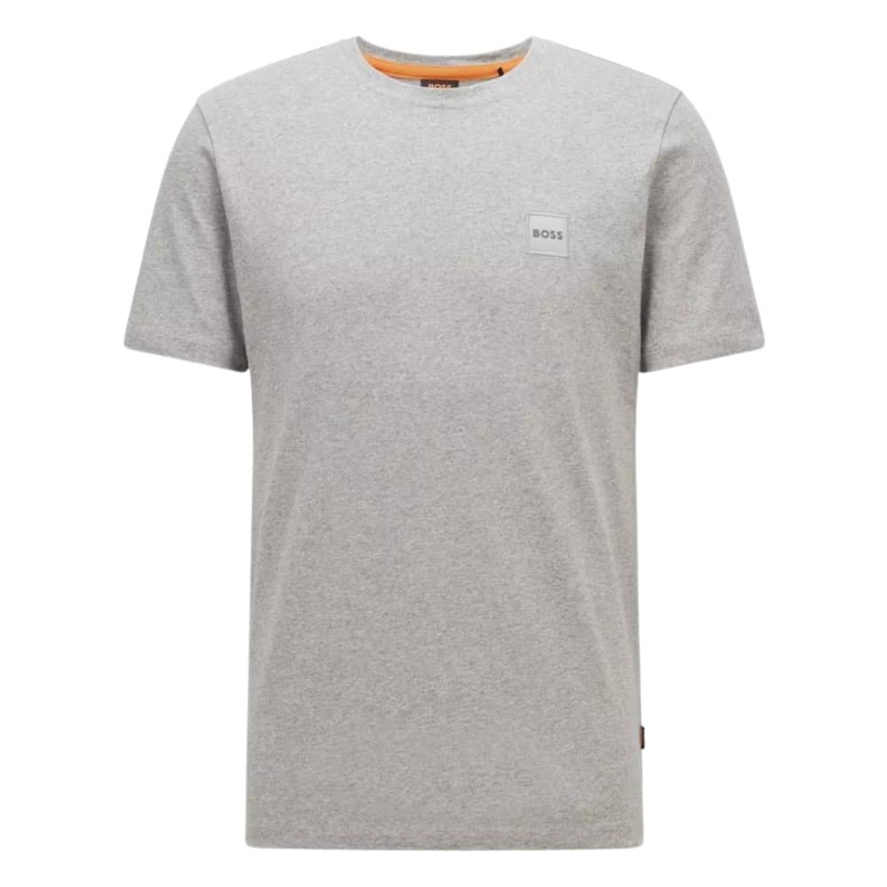 BOSS Tales Grey T Shirt Front