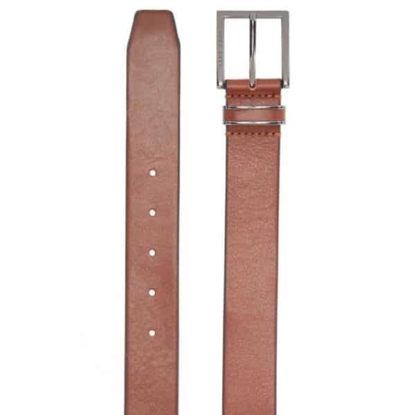 Boss Canzio leather belt tan detail