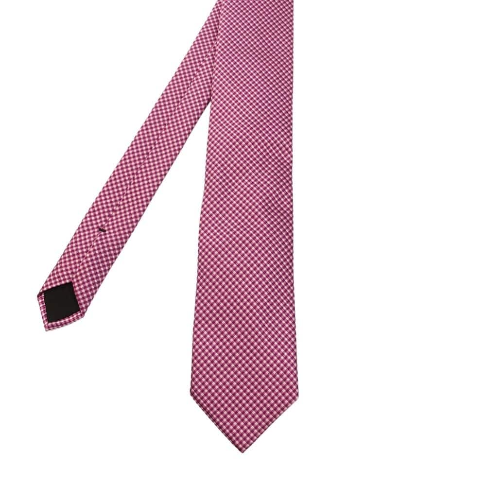 Boss Jacquard Tie Pink 2