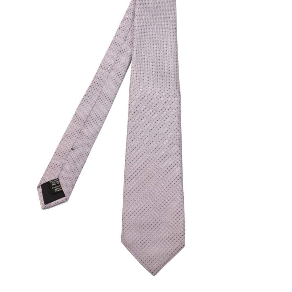 Boss Squares Tie Blue Silver 1