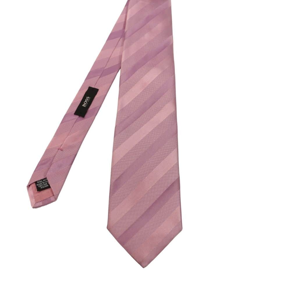 Boss Tri Striped Tie Lilac 2