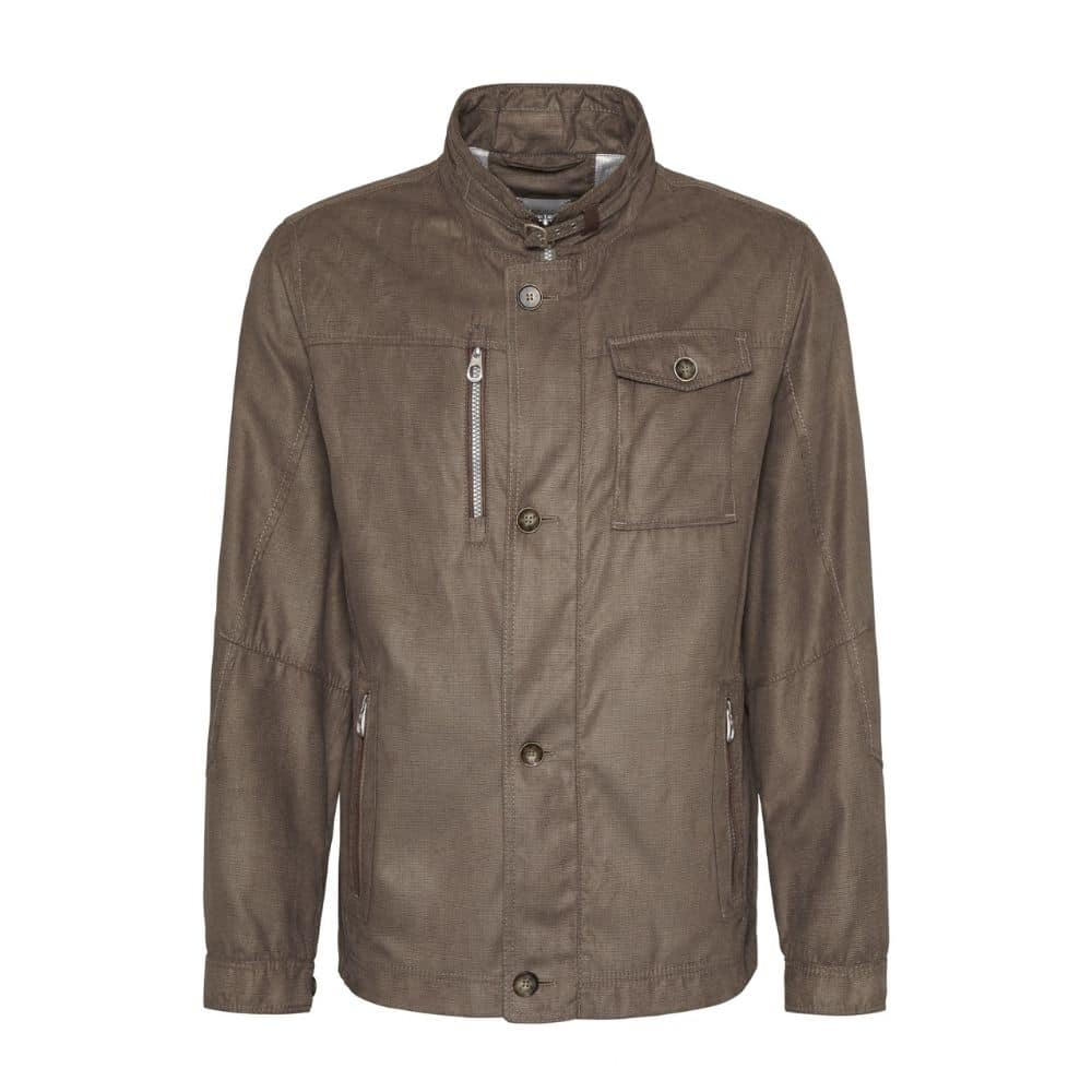 Bugatti Casual soft jacket brown front