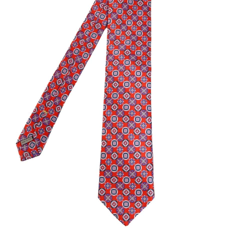 Canali Decorative Pattern Tie red main