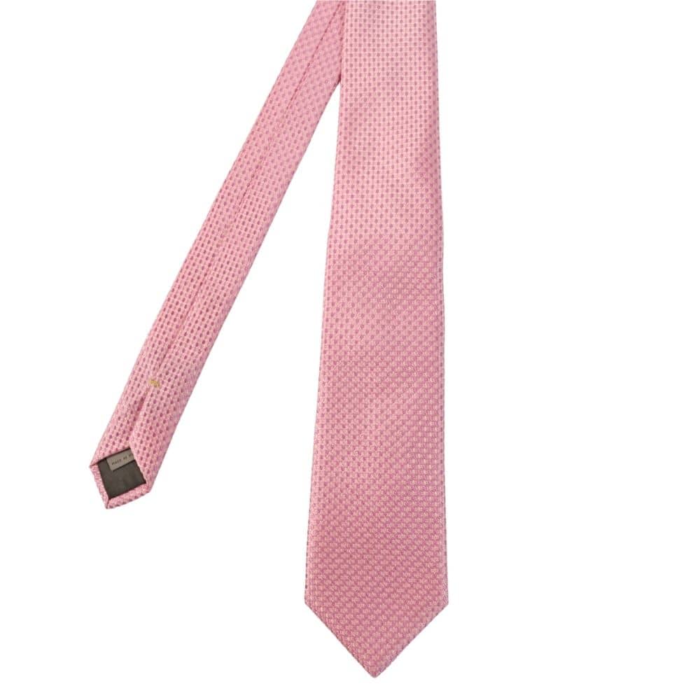 Canali Dot Knit Tie Pink main